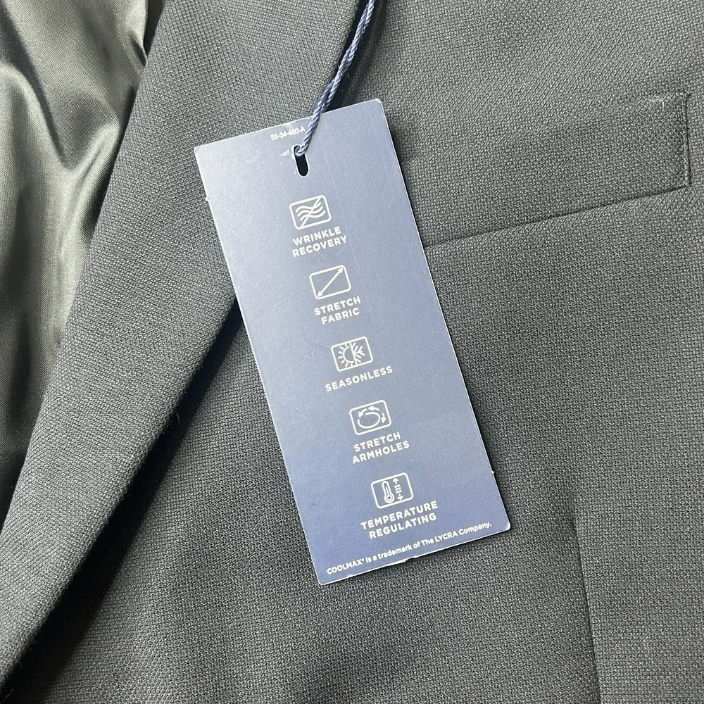 NWT Stafford Coolmax All Season Stretch Suit Jacket Men's Sz 50 R Classic Fit
